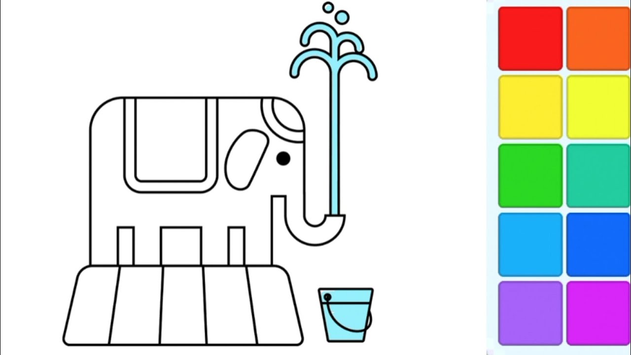 how to draw elephant drawing easy step by step@Kids Drawing Talent