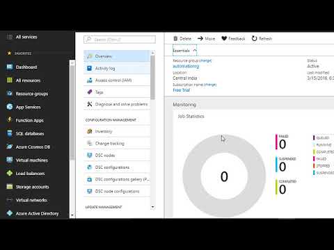 Step1 Create Azure Automation Account - YouTube