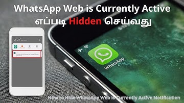 How to hide Sync whatsapp on google chrome | WhatsApp Web is Currently Active Notification