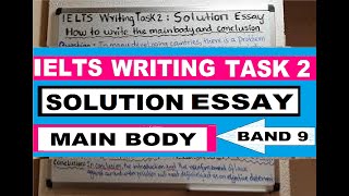 IELTS Band 9 Writing Task 2 Solution Essay: Main Body Paragraphs and Conclusion|| General & Academic