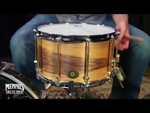 Noble & Cooley 14x8 Solid Shell Classic Walnut Snare Drum - Clear Oil (5517)
