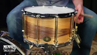 Noble & Cooley 14x8 Solid Shell Classic Walnut Snare Drum - Clear Oil (5517)