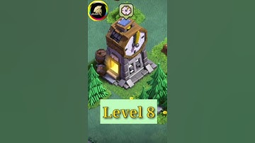 Clock tower upgrading 1 to max level | Clock tower | clash of clan | #shorts #clash #coc #HILARIN