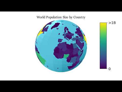 3D Earth or Sphere Scene using Manim