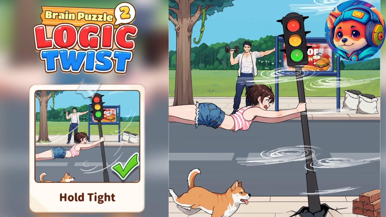 Brain Puzzle 2: Logic Twist Level 58 hold tight | Walkthrough