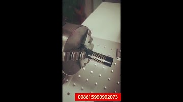 Fiber laser marking machine with Rotating-Marking function.