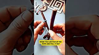 Wooden Ring Trapped in a Rope Puzzle… Can You Free It 🪵🔗🧠  Looks Impossible! 🔥#Puzzle #Mind #IQ