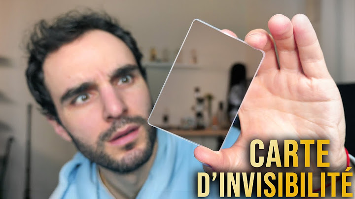 Cet objet vous rend invisible !