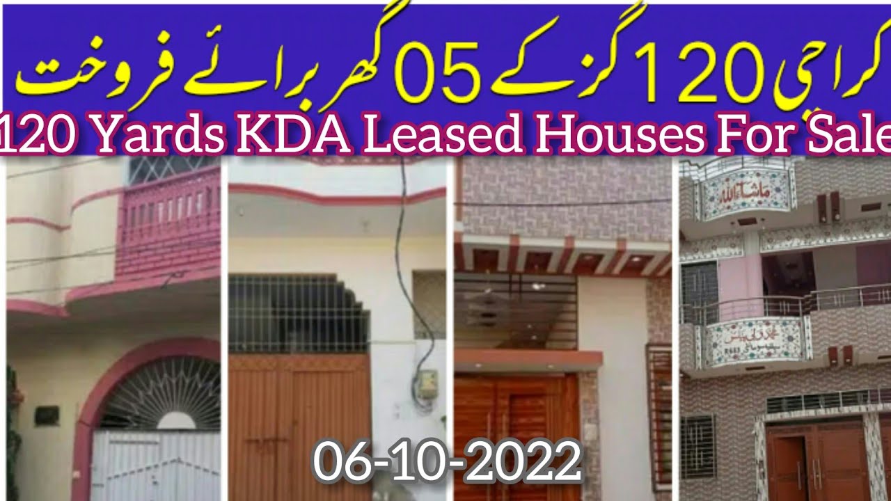 120 Yards House For Sale in Karachi]KDA Leased House] Single & Double