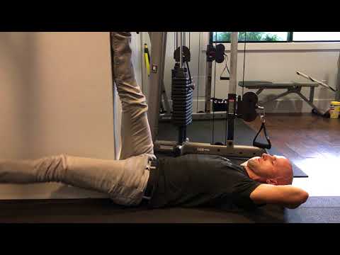 Supine Single Leg Drop Hamstring Stretch