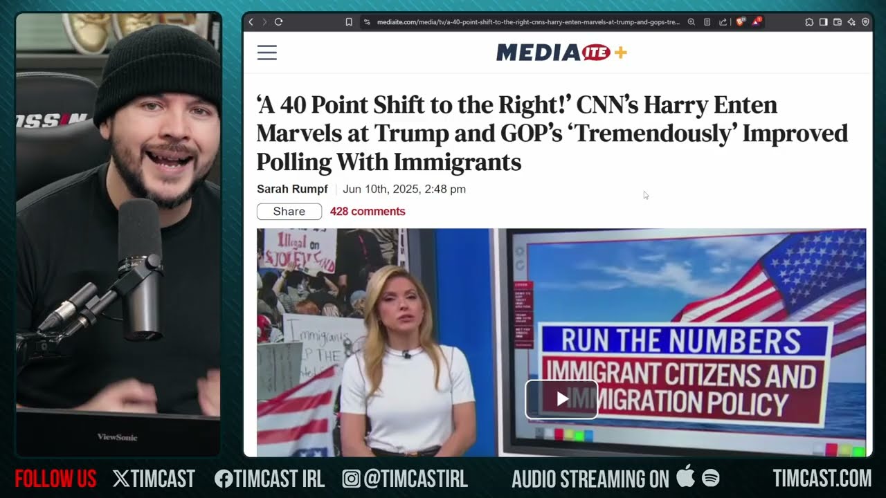 CNN Shocked AGAIN After Polls Show 40 POINT SWING To Trump On Immigration, Migrants LOVE TRUMP