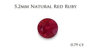 5.2 mm Ruby Red Gemstone 0.79 ct