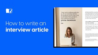 How To write an Interview Article | Flipsnack.com Net Worth