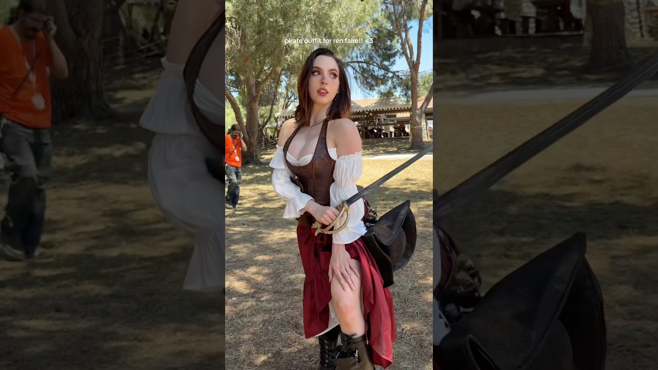 My pirate outfit for Ren Faire! 🏴‍☠️ #piratecostume #renfaire