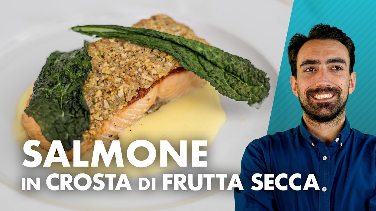 Salmone Croccante con Frutta Secca e Patate