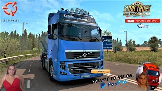 Euro Truck Simulator 2 (1.39) 
Volvo FH 3rd Generation (V1.0) by johnny244 Delivery in Sweden DLC Scandinavia by SCS Schwarzmuller Trailer DLC by SCS Animated gates in companies v3.7 [Schumi] Real Company Logo v1.0 [Schumi] Company addon v1.9 [Schumi] Trailers and Cargo Pack by Jazzycat Motorcycle Traffic Pack by Jazzycat FMOD ON and Open Windows Naturalux Graphics and Weather Spring Graphics/Weather v3.6 (1.38) by Grimes Test Gameplay ITA Europe Reskin v1.0 + DLC's & Mods
https://forum.scssoft.com/viewtopic.php?f=35&t=290872

For Donation and Support my Channel
https://paypal.me/isabellavanelli?loc...

SCS Software News Iberian Peninsula Spain and Portugal Map DLC Planner...2020
https://www.youtube.com/watch?v=NtKeP...
Euro Truck Simulator 2 Iveco S-Way 2020
https://www.youtube.com/watch?v=980Xd...
Euro Truck Simulator 2 MAN TGX 2020 v0.5 by HBB Store
https://www.youtube.com/watch?v=HTd79...

All my mods I use in the video
Promods map v2.51
https://www.promods.net/setup.php
Traffic mods by Jazzycat
https://sharemods.com/hh8z6h9ym82b/pa...
https://sharemods.com/lpqs4mjuw3h6/ai...
https://ets2.lt/en/painted-bdf-traffi...
https://sharemods.com/eehcavh87tz9/bu...
Graphics mods
https://download.nlmod.net/
https://grimesmods.wordpress.com/2017...
Europe Reskin
https://forum.scssoft.com/viewtopic.p...
Trailers pack
https://ets2.lt/en/trailers-and-cargo...
https://tzexpress.cz/
Others mods
Company addon v1.8 [Schumi]
https://forum.scssoft.com/viewtopic.p...
Real Company Logo v1.3 [Schumi]
https://forum.scssoft.com/viewtopic.p...
Animated gates in companies v3.8 [Schumi
https://forum.scssoft.com/viewtopic.p...

#TruckAtHome #covid19italia
Euro Truck Simulator 2   
Road to the Black Sea (DLC)   
Beyond the Baltic Sea (DLC)  
Vive la France (DLC)   
Scandinavia (DLC)   
Bella Italia (DLC)  
Special Transport (DLC)  
Cargo Bundle (DLC)  
Vive la France (DLC)   
Bella Italia (DLC)   
Baltic Sea (DLC)
Iberia (DLC) 

American Truck Simulator
New Mexico (DLC)
Oregon (DLC)
Washington (DLC)
Utah (DLC)
Idaho (DLC)
Colorado (DLC)

My favorite Youtubers
Neranjana Wijesinghe
https://www.youtube.com/c/NeranjanaWi...
H&AHoney Gaming BG
https://www.youtube.com/c/HAHoneyGaming
Fox On The Box
https://www.youtube.com/c/FoxOnTheBox
ZN GAMER
https://www.youtube.com/channel/UCUSQ...
Kapitan Kriechbaum
https://www.youtube.com/channel/UCrEQ...
Darwen
https://www.youtube.com/channel/UCyK8YYJfZGclx6RGjDwxyrg
SimülasyonTÜRK
https://www.youtube.com/user/simulasyonturktv
Squirrel
https://www.youtube.com/user/DaSquirrelsNuts
Toast
https://www.youtube.com/channel/UCy2RMtCAev8eZE57GyZRLjg
Jeff Favignano
https://www.youtube.com/user/jfavignano
   
I love you my friends
Sexy truck driver test and gameplay ITA

Support me please thanks
Support me economically at the mail
vanelli.isabella@gmail.com

Roadhunter Trailers Heavy Cargo 
http://roadhunter-z3d.de.tl/
SCS Software Merchandise E-Shop
https://eshop.scssoft.com/

Euro Truck Simulator 2
http://store.steampowered.com/app/227...
SCS software blog 
http://blog.scssoft.com/

Specifiche hardware del mio PC:
Intel I5 6600k 3,5ghz
Dissipatore Cooler Master RR-TX3E 
32GB DDR4 Memoria Kingston hyperX Fury
MSI GeForce GTX 1660 ARMOR OC 6GB GDDR5
Asus Maximus VIII Ranger Gaming
Cooler master Gx750
SanDisk SSD PLUS 240GB 
HDD WD Blue 3.5" 64mb SATA III 1TB
Corsair Mid Tower Atx Carbide Spec-03
Xbox 360 Controller
Windows 10 pro 64bit