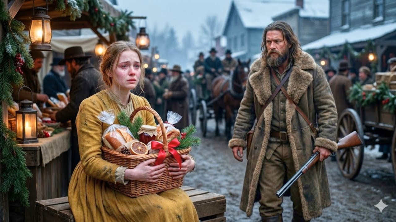 The Widow’s Christmas Basket Went Unsold—Then a Mountain Man Paid $5 and Changed Her Fate