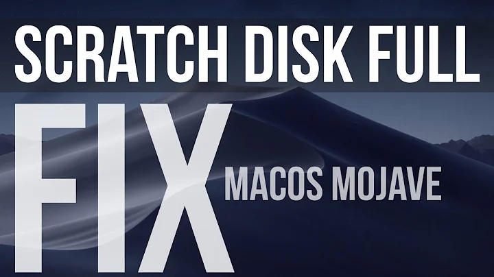 Scratch Disk is Full - FIX - macOS Mojave | How to fix the error & what it means?
