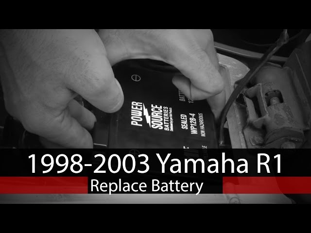 How To: Replace Battery on 1998-2003 Yamaha R1 - YouTube
