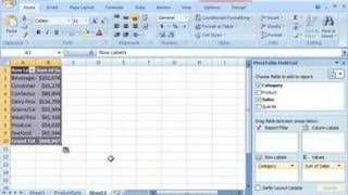 Excel 2007: Analyze product sales with a PivotTable report