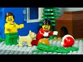 Lego City Santa Claus Crash Dog Attack