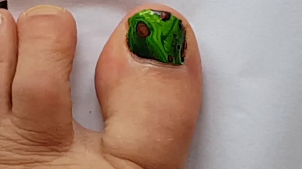 095 Acrylic Paint Skins Nail Art YouTube