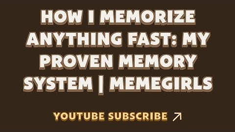 How I Memorize Anything Fast: My Proven Memory System | MemeGirls | Memefi New Video Code