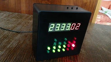 Binary clock with LED display / Binarne hodiny s LED displejom