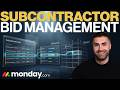 Subcontractor Bid Management For Construction In Monday.com | Monday.com For Construction | 2026