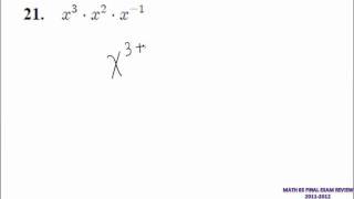 MATH 85 FINAL EXAM 2011-2012-QUESTION 21