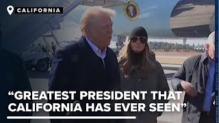 Trump visits California while firefighters continue to go the extra mile for victims