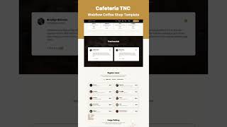 Cafeteria TNC - Webflow Coffee Shop Template