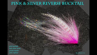 FLY TYING THE SILVER AND PINK REVERSE BUCKTAIL PIKE FLY WITH RYAN HOUSTON