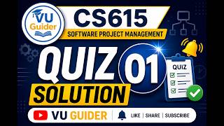 CS615 - Software Project Management | Quiz #01 Full Solution | VU Guider | Conceptual MCQs Explained screenshot 2