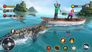 Crocodile Attack on Beach 😱 | Giant Crocodile Hunting Game 3D | Epic Gameplay by ravan Gaming  screenshot 3