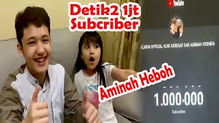 DETIK-DETIK ALMON OFFICIAL MENCAPAI 1 JUTA SUBCRIBER || EKPRESI ALWI ASSEGAF DAN AMINAH YOSHIDA