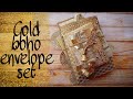 SOLD! Golden boho envelope set | flip through | boho needs