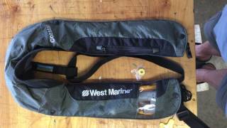 West Marine Coastal automatic life vest test video 1 of 2