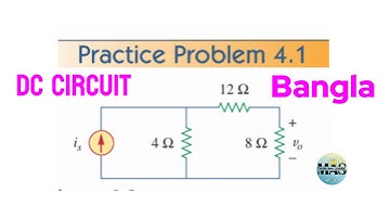 Fundamentals of Electric Circuits || Practice Problem 4.1 || Alexander & Sadiku || DC Circuit