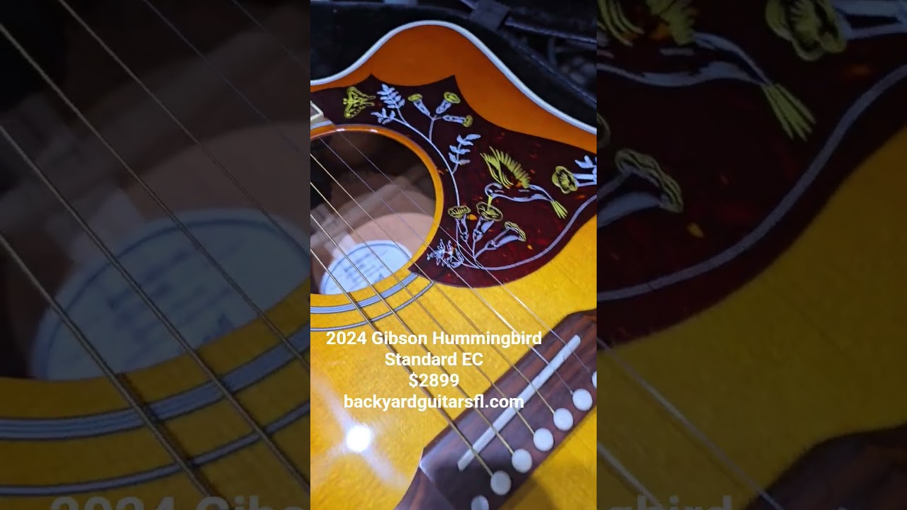 2024 Gibson Hummingbird Standard EC $2899 backyardguitarsfl.com 
