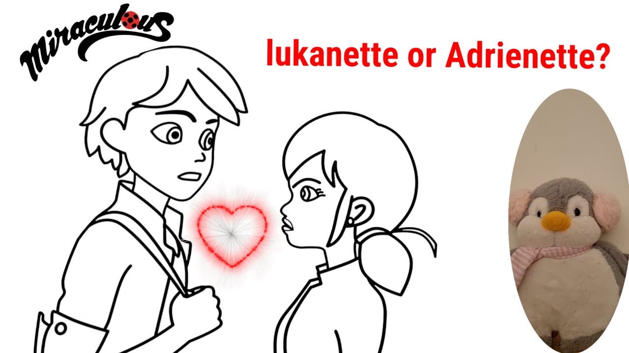 How to color Adrien and Marinette From Miraculous Coloring Book-Easy ...