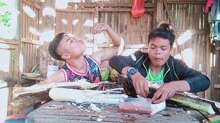 Mukbang With Ubod Ng Niyog..