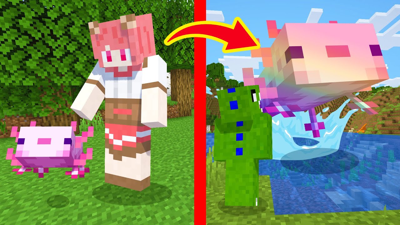 ウーパールーパーを育ててみた！？【マイクラ統合版】