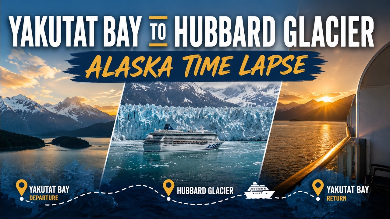 Hubbard Glacier Time Lapse | Alaska Cruise Scenic Journey