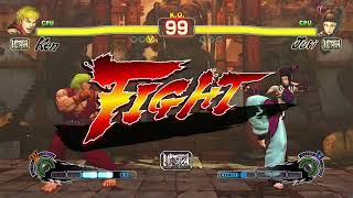 Ultra Street Fighter IV(PS4)-Ken vs Juri