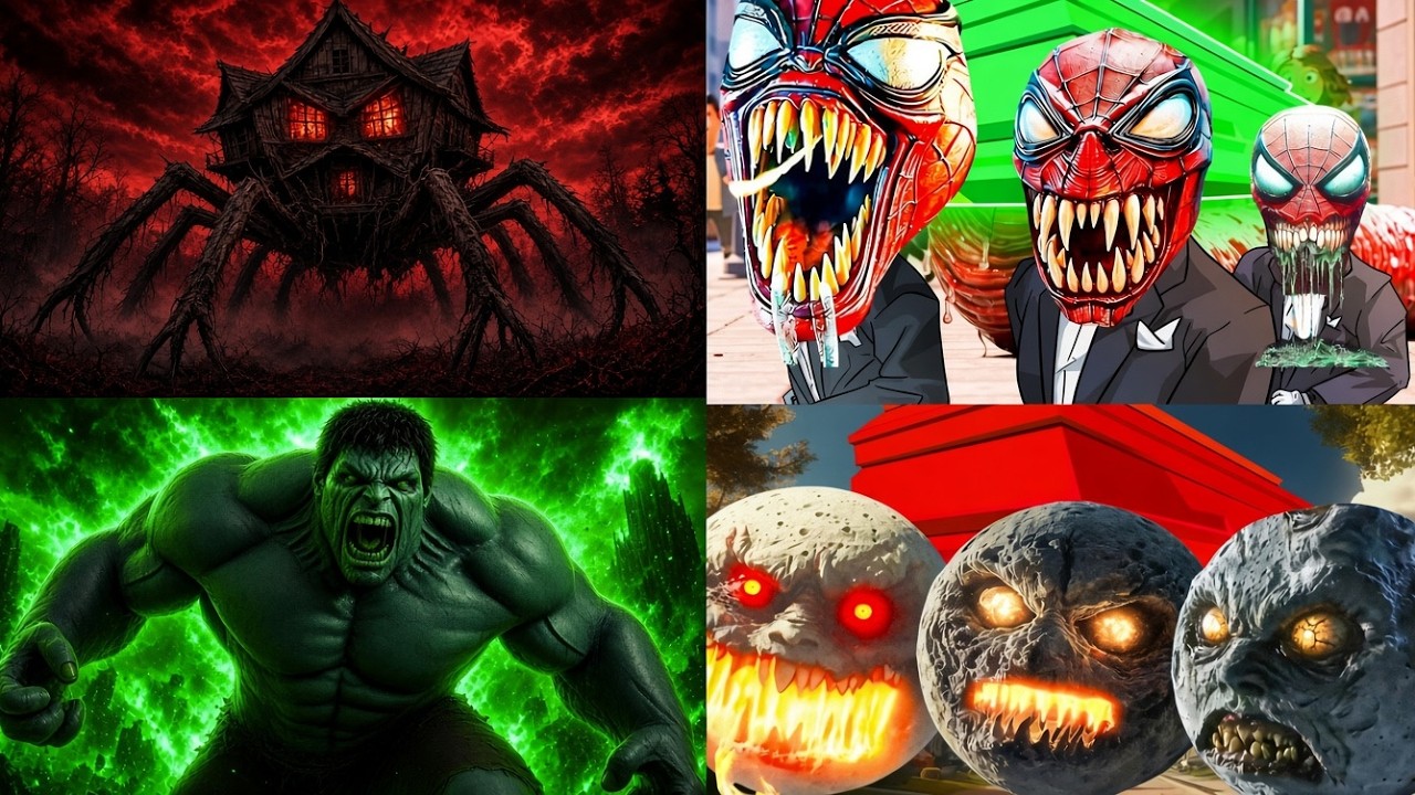 Hulk Hunting HUNT HOUSE ๐ COFFIN SPIDER-MEN ๐ HULK ๐ EVIL MOON ๐ต Tiles Hop EDM Rush ...