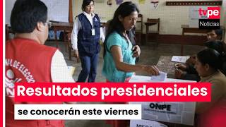 Elecciones Generales 2026: ONPE afirma que resultados presidenciales se conocerán este viernes