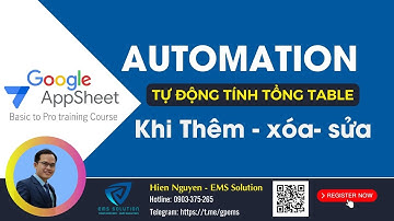 #Appsheet | #Automation #autoupdates #Subtotal khi #Add - #Edit  - #Delete