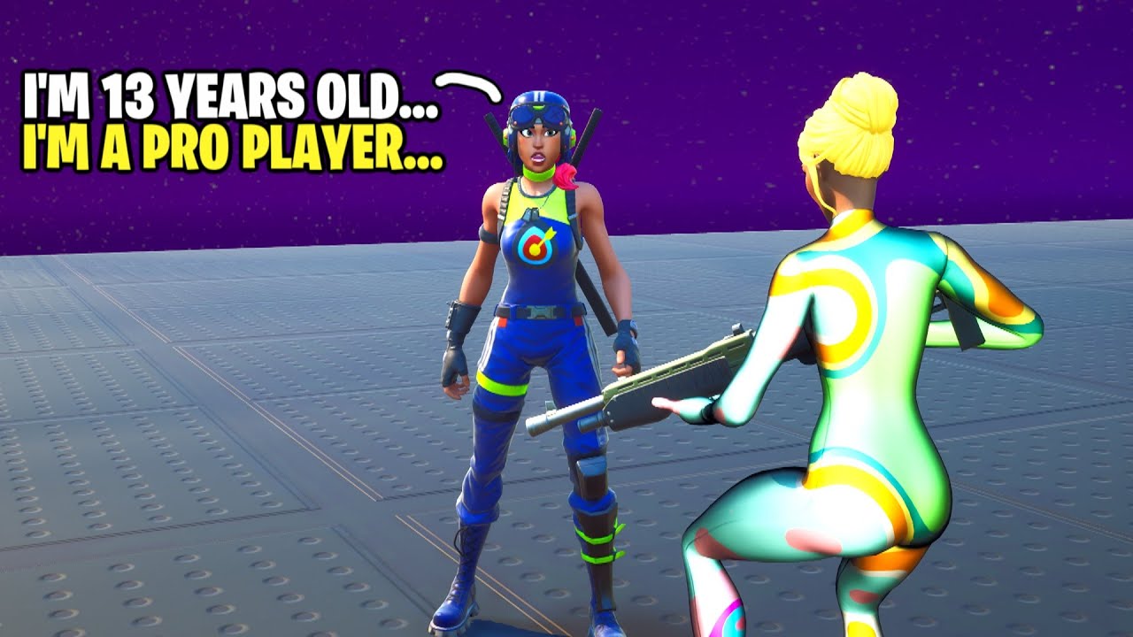 Я встретил 13-летнего профессионального игрока в Fortnite в парной игре...