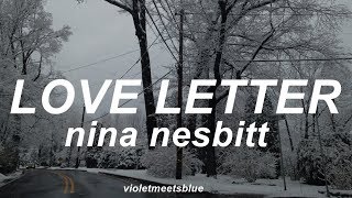 love letter - nina nesbitt // traducida al español